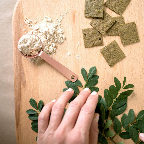 Receta: Galletas Saladas de Moringa y Amaranto