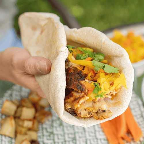 Combo - Wrap BBQ Chicken (x4)