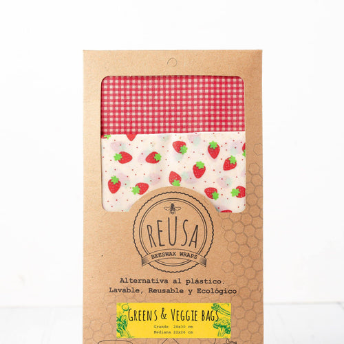 Beeswax Wraps - Greens & Veggie Bags